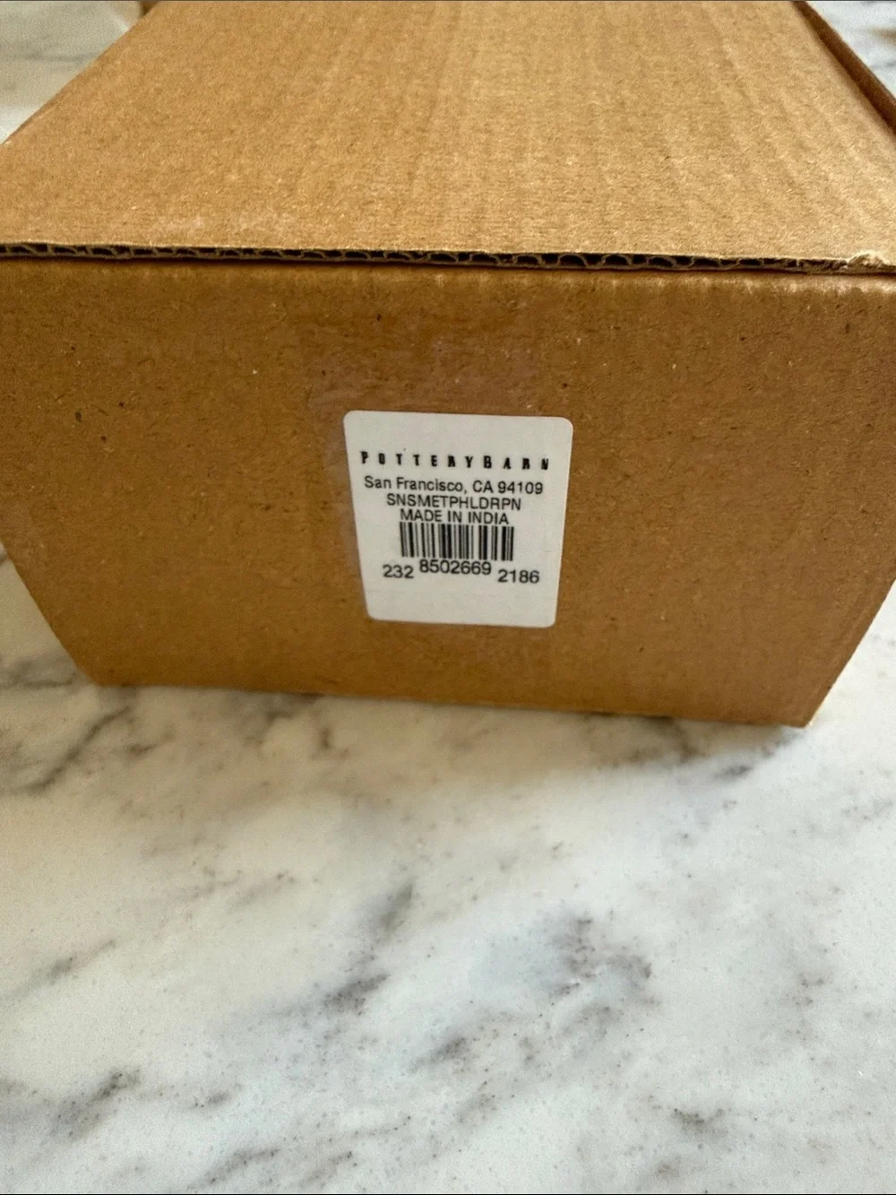 Pottery Barn sleek chrome